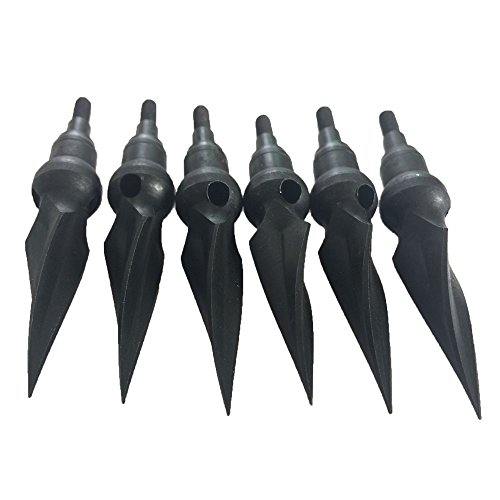 jiexi hwyp Archery Crossbow Arrow Broadheads Whistling Arrow Heads 215 Grain Pack of 6