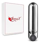 The Original Erosx® Atomic Super Powerful Bullet Mini Vibrator Massager 10 Vibration Modes, Silent & Waterproof | Silver