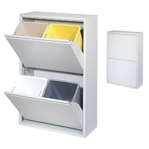 Mülleimer Mülltrennung Möbel Schrank 2x2 Dpts 25X62X94 CM