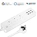Price comparison product image hyleton Smart Power Strip Compatible with Alexa Google Home and IFTTT, 3 AC Outlets 6 USB Surge Protect WiFi Power Strip,No Hub Required