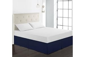 EUPEFIST Gonna Da Letto Mantovana Matrimoniali/Una Piazza E Mezzo/Singolo Gonna Letto Giroletto 153*203CM Bedskirts Gonna Per Letto Tinta Unita Bed Skirt Vestiletto ( Color : E , Size : 198*203+38cm )