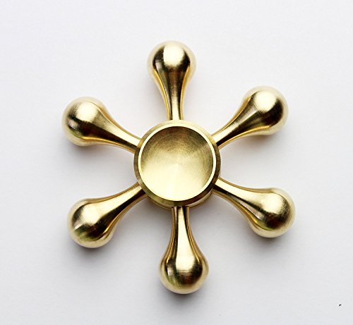 Spinner, Infreecs Fidget Hand Spinner Finger Spielzeug Ultra Schnelle Bremskraftbegrenzer für Kinder und Erwachsene Hexagonal,Gold - 2