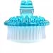 LAGUTE Long Handle Body Bath Shower Back Brush Scrubber Massager Skin Cleaning Brush mobility disability Help Bathing Aid (Blue)