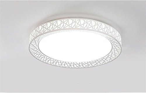 Preisvergleich Produktbild LighSCH Deckenleuchten Das Wohnzimmer Led Rundschreiben Bügeleisen Tri Color Light 50cm 36W moderne minimalistische Leuchte