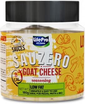 Life Pro Fit-food Sauzero Sazonador 180 gr | Sazonadores BAJOS en calorías | Para darle alegría y sabor a tu dieta fit | Compatibles con todas las dietas (GOAT CHEESE)
