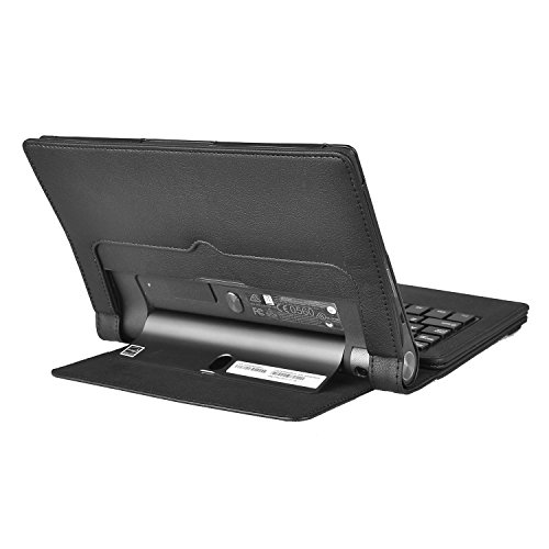 Lenovo YOGA Tablet 3-10 QWERTZ Tastatur, ELTD Bluetooth Tastatur (QWERTZ Tastatur) für Lenovo YOGA Tablet 3-10, Not für Lenovo YOGA Tablet 3-10 Pro – mit Standfunction, Schwarz - 8