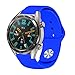 Produktbild für Huawei Watch GT Uhr 22mm Intelligent Uhr Smart Watch Mode Ersatz Sport Textur Weich Einfarbiges Silikon Handschlaufe Uhrenarmband Armband (Hellblau)