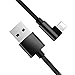 Produktbild iPhone Kabel Ladegerät,Apple USB Kabel,Original Apple iPhone 8 Ladegerät,iPhone Schnellladegerät,Roreikes USB 1.2 männlich zu weiblich Verlängerungskabel Winkel 90 Degree Elbow Down Daten Kabel Nylon geflochten rechts Winkel Lightning USB Daten Sync Schnell Ladekabel Kabel Ladegerät für iPhone, iPad, iPod