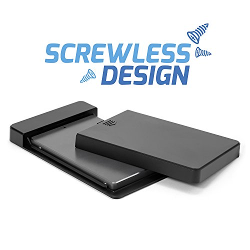 CSL – USB 3.0 Festplattengehäuse 2,5″ extern | UASP und SATA3 | für 9.5mm 7mm SATA I/II/III, SSD, HDD | USB 3.0 (5 GBit/s) inkl. UASP Mode (USB 3.0 Booster) | Werkzeuglose HDD Installation für PC / Mac / Notebook - 3