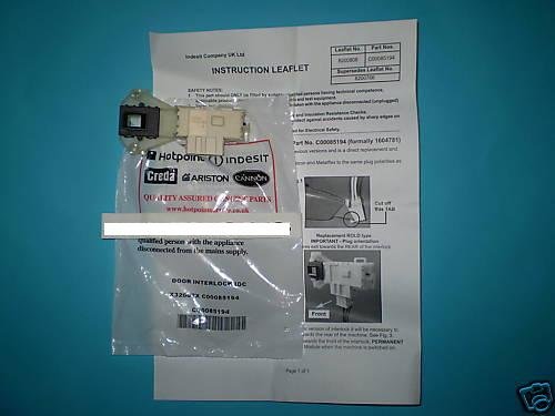 Preisvergleich Produktbild INDESIT, ARISTON, WASCHMASCHINE TÜRSCHLOSS INTERLOCK