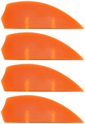 4x G10 fins Orange, Kiteboardfinnen, Buldog, wakeboard fins, G10, fin, fins, M6, surfboard fins, Black