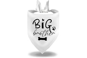 GUQQEUC Big Brother Hundehalstuch, Geschenke für Hunde, Schwangerschaftsankündigung, Geschenke für kleine, große Hunde, Babygeschenk, Baby-Ankündigung, Geschenke für großen Bruder