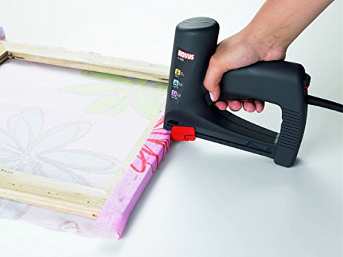 Novus Elektrotacker J – 105 allrounder, Unterlademechanik mit Sicherheitsentriegelung, Für Feindrahtklammern und Flachdrahtklammern bis 14 mm Länge und Nägel von 16 mm Länge, 031-0333 - 3