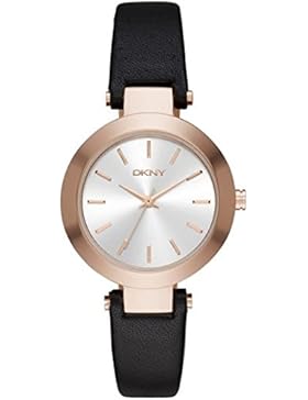 DKNY DAMEN-ARMBANDUHR 28MM ARMBAND KALBSLEDER GEHÃ¤USE EDELSTAHL QUARZ NY2458