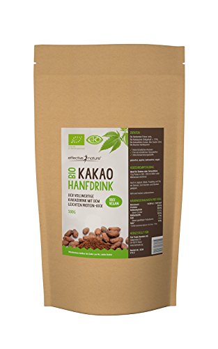 Preisvergleich Produktbild effective nature Hanf-Schokoladen-Drink - 25% Protein - Bio - 500g