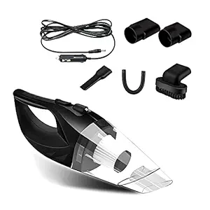 Homgee Car Vacuum Cleaner High Power Corded Portable Handheld Auto Vacuum Cleaner DC 12V for Quick Car Cleaning