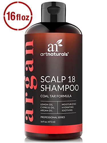 Scalp18 di arte Naturals Shampoo Terapeutico Anti Forfora Al Catrame Di Carbone 473 ml - Aiuta Ad Alleviare I Sintomi Di Psoriasi, Eczema, Prurito Al Cuoio Capelluto E Forfora.
