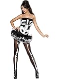 Sexy Halloween Skelett-Kostüm für Damen M