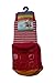 Weri Spezials High ABS Terry Socks. Design:Cheerful Duckling, Red, Size: 12-24 Months (19-22)