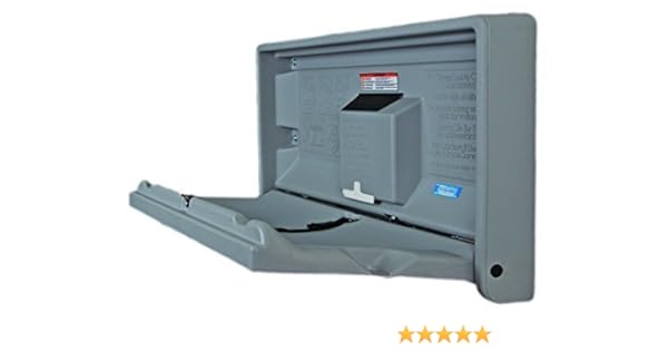 wall hung changing table