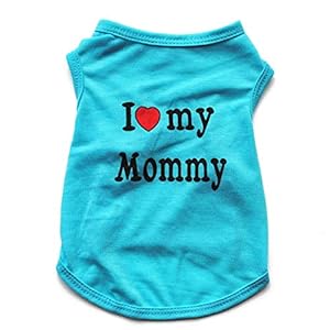 Preciosa para Mascotas Ropa para Perros De Verano Camiseta De Perro De Sección Ligera De Algodón para Perros Chaleco Camisetas Letters Ropa del Patrón