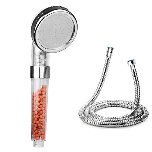 Alcachofa ducha + 1,5 m flexible ducha 3 modos de funcionamiento chorro completo, chorro difusor y chorro combinado