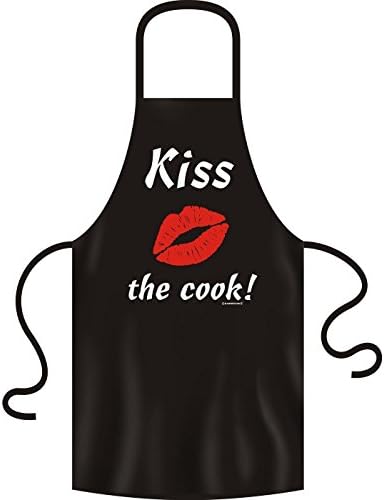 Fun Apron: Kiss the cook! (Women: Black)