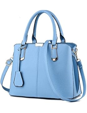 Saint Kaiko Damen Schultertasche aus PU Leder Handtasche Damen Umhängetaschen Einkaufstasche Freizeittasche Wanderntasche...