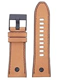 Diesel Uhrband Wechselarmband LB-DZ7406 Ersatzband DZ7406 Uhrenarmband Leder 28 mm Braun