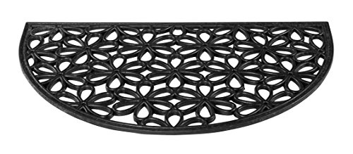 andiamo 710347 Gummifußmatte Nabucco halbrund, 45 x 75 cm, schwarz - 5