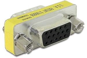HeyNana Adaptador VGA hembra a VGA hembra adaptador D Sub 15 pines SVGA Gender Changer