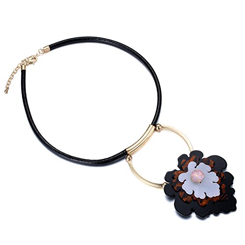 Hot And BoldJ. Oxford Stylish, Elegant Flower Long Necklace & Pendant Women Statement Designer Fashion Jewelry. Hot and Bold Initiative.