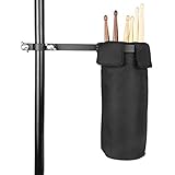 ★ Hohe Qualität: Der Trommelschlägerhalter ist aus weichem Segeltuch mit der umliegenden Klettverschlussklappe, die zur Reinigung leicht demontiert werden kann.