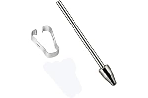 LiLiTok Metalowe końcówki do Galaxy S24 Ultra, S23 Ultra, Note10, Note 20, Tab S9, S8, S7, S7FE, S6, S6 Lite Touch Stylus S Porady (1 sztuka)