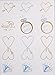 Zhenhui 5 Pcs Hen Party Gold and Silver Tattoo waterproof Temporary Tattoos Hen Night Accessories Decorations