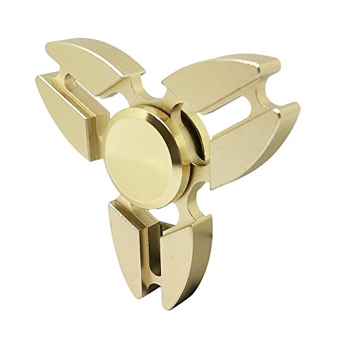 DIDA Metal Fidget Hand Spinner EDC Focus Toy Stress Reducer High Speed Silent Bearing Fidget Spinner(Metal Crab Gold)