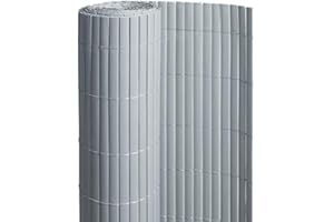 GENERIC Canisse PVC en Rouleau de 3m pour clôture ou Balcon (1m80, Gris RAL 7040)