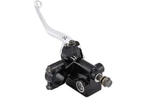 Duokon maître-cylindre de frein 7/8"Maître-cylindre de Frein de moto,Maître-cylindre de Levier D'embrayage de Frein avant pour CB CBR250 MC19 VT250 MC20 (noir et argent)