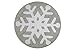 Lorena Canals Snowflake Round Washable Rug (Grey/White)