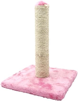 Arc Premier Scratching Post For Cats: Pet Toy Tower For Cats Of All Ages And Sizes, Sturdy Construction, With Plush Base Cover And Pole Wrapped In Natural Sisal, Stylish Design