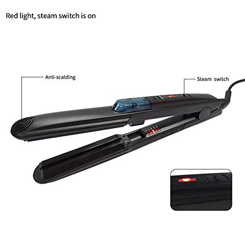 Steam Hair Straightener Spray Perm Professional Ceramic Electric Splint Hair Straightening LED Light Tips Double Voltage 150 C - 230 C Salon High Heat Black Splint reviews Steam Hair Straightener Spray Perm Professional Ceramic Electric Splint Hair Straightening LED Light Tips Double Voltage 150 C - 230 C Salon High Heat Black Splint
