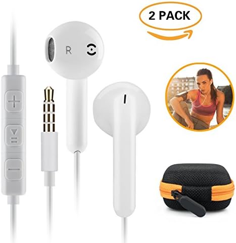 Earbuds, ZCOTU iPhone Earphones With Mic In Ear Headphones with Microphone &amp; Mic Earpods for iPhone 6s 6 Plus 5s 5 5c 4s 4 se Galaxy S8 S7 S6 Note 1 2 3 IOS 7 8 9 X Tablet PC and Other Compatible