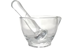 LABBOX KENZIUM - Mortaio con Pestello | Vetro | 100 ml | Ideale Laboratorio