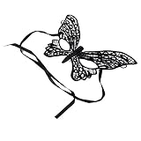 Gazechimp Schwarz Schmetterling Venetianische Maskerade Damen Augenmaske Maske