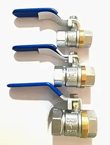 A to Z Brass Ball Valve / Handle Valve Extra Heavy Duty Brass / Size - 15mm, 20mm, 25mm (Made in India) (1, 15mm 1/2 inch)