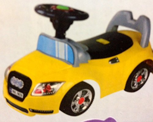 KIDS FANTASTIC AUDI STYLE RIDE ON SLIDING CAR (Yellow)