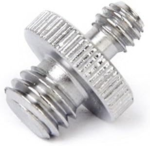 FYUE 1/4"to 3/8" Threaded Screw Adapter for Camera Tripod and Head Silver