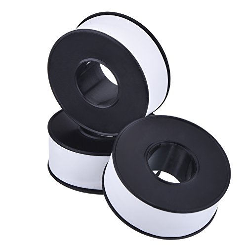 Mudder 5 Rollen 19 mm Breite 20 m Länge Industrielle Dichtband PTFE Tape für Rohrverbindungen, Schwarzer Rolle - 6