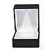 Produktbild Ring Schachtel mit LED-Licht Ringe Samt Box Schmuck Etui,Schwarz