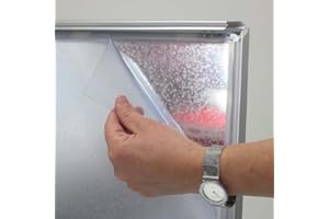 ‎DISPLAYLAGER DisplayLager - Ersatzfolie für Kundenstopper/Klapprahmen, Antireflex und UV Schutz ((A0) 84,1 x 118,9)